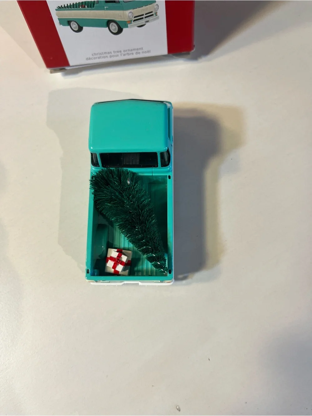 Hallmark 1966 A-100 Mint Green Truck Ornament